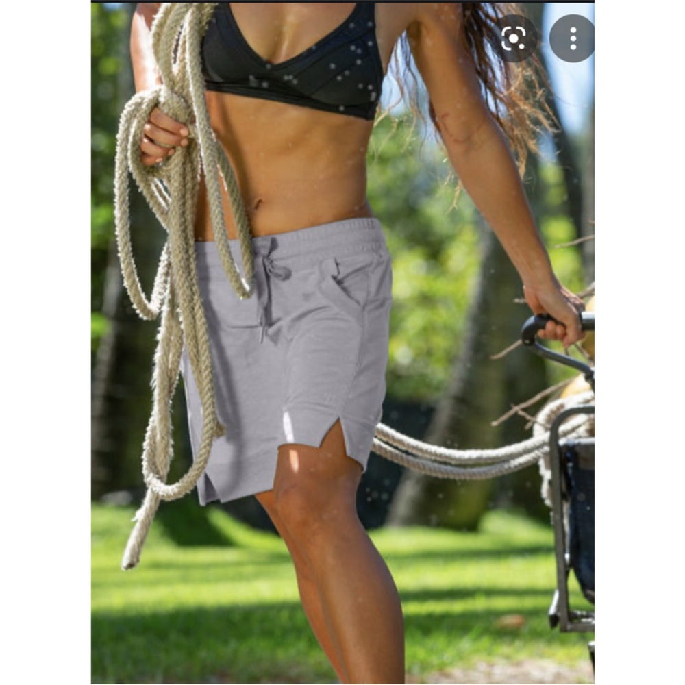 TITLE NINE Size MEDIUM Sweatshirt Skirt Fastest Known Time Drawstring Athleisure